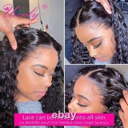 Deep Wave Lace Frontal Wig Brazilian Remy Curly Human Hair Wigs For Women New