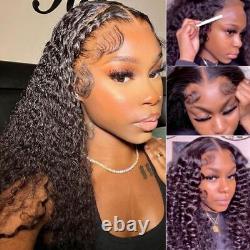 Deep Wave Lace Frontal Wig Wet and Wavy Water Wave Bob Wigs Curly Human Hair Wig
