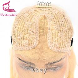 Grey Human Hair Wig Blonde 613 13x4 Transparent Lace Frontal Wig Human Hair Wigs