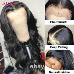 HD Body Wave Transparent Lace Wig Pre Plucked Remy Lace Frontal Human Hair Wigs