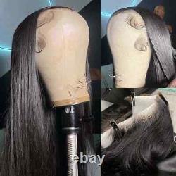 HD Bone Straight 13x4 Lace Frontal Human Hair Wigs PrePlucked 5x5 Closure Wigs