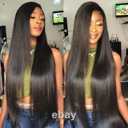 HD Lace Frontal Wig Brazilian Remy Long Straight Human Hair Wigs For Women