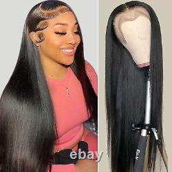 HD Lace Frontal Wig Brazilian Remy Long Straight Human Hair Wigs For Women