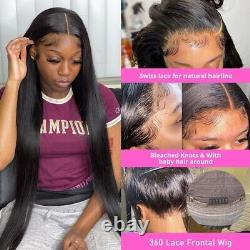 HD Transparent 360 Lace Frontal Wig Human Hair Wigs For Black Women Pre Plucked