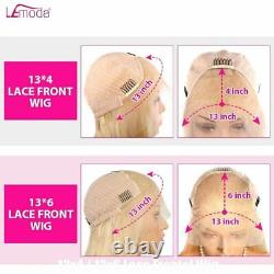 HD Transparent Lace Frontal Human Hair Wig Straight Brazilian Lace Closure Wigs
