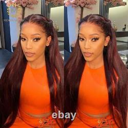 Hd Transparent Lace Frontal Human Hair Wig Straight Women Lace Front Wigs Long