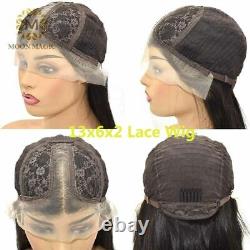 Hd Transparent Lace Frontal Human Hair Wigs For Women Straight Lace Front Wigs