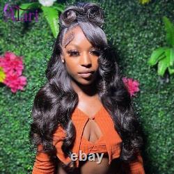 Highlight Brown 613 Lace Front Human Hair Wigs Body Wave Transparent Pre Plucked