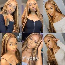 Highlight Lace Frontal Human Hair Wigs For Women Brazilian Hair 4x4 Closure Wig