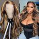 Highlight Wig Human Hair 13x4 Lace Frontal Wig Colored Wigs 30 Inch Honey