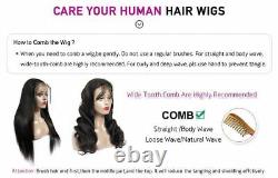 Highlight Wigs Straight Lace Frontal Human Hair Wig Remy Lace Wigs Brown Colored