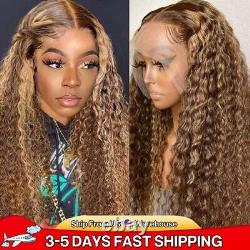 Highlighted Curly 13x4 Lace Frontal Human Hair Wig For Women Brazilian Hair Wigs