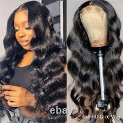 Human Hair Lace Front Wigs Pre Plucked Body Wave Frontal 4x4 Lace Closure Wigs