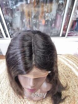 In Stock 100% 26inch Brazilian Lace Frontal Wig 180% Natural Colour 1b# Straight