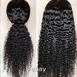 Kinky Curly Lace Frontal Wig Remy Deep Wave Human Hair Wigs for Women Daily Use