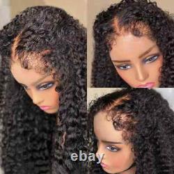 Kinky Curly Lace Frontal Wig with Curly Baby Hair 4x4 Lace Closure Wig Glueless