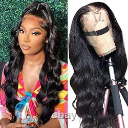 Lace Front Wigs 13x4 Body Wave Transparent Lace Frontal Wigs 22 Natural Black