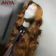 Lace Frontal Human Hair Wig Body Wave Pre Plucked Transparent Malaysia Hair Wigs