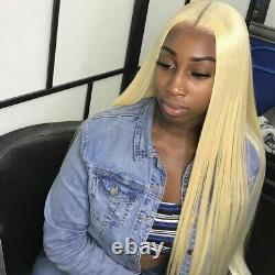 Lace Frontal Human Hair Wig Brazilian Bone Straight Hair Blonde Wigs Black Women