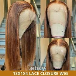Lace Frontal Human Hair Wig Pre Plucked Brazilian Straight Highlight Wig Women