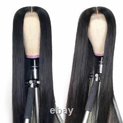 Lace Frontal Human Hair Wigs Brazilian Straight Closure Wig Transparent Remy Wig