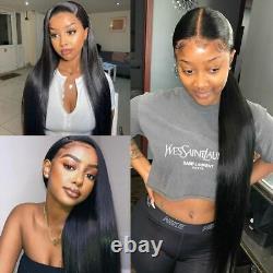 Lace Frontal Human Hair Wigs Pre Plucked Straight Lace Front Wigs Hd Brazilian