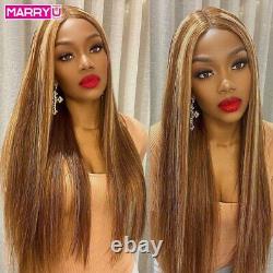 Lace Frontal Wig 4/27 Brazilian Straight Human Hair Wigs 13x4 HD Lace Front Wig
