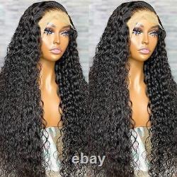 Lace Frontal Wig Human Hair Wigs 36 Inch Deep Wave Wigs Women Water Wave