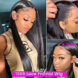 Lace Frontal Wig Straight Transparent Front Human Hair Wigs Straight Hair Wigs