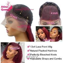 Long Straight 13x4 Full Hd Transparent Lace Frontal Human Hair Wigs Pre Plucked