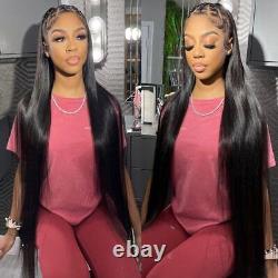 Long Straight Lace Frontal Wig Brazilian Remy Human Hair Wigs for Women New