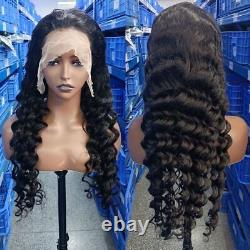 Loose Deep Wave 13x4 HD Lace Frontal Wig Glueless Human Hair Wigs PrePlucked