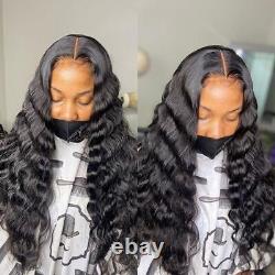 Loose Deep Wave 13x4 HD Lace Frontal Wig Glueless Human Hair Wigs PrePlucked