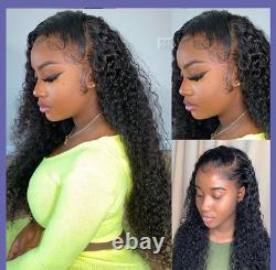 Loose Deep Wave Frontal Wig Water Wave Hd Lace Frontal Wig Curly Human Hair Wigs