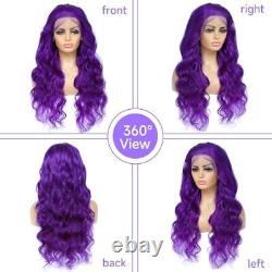 Purple Lace Front Wigs Human Hair 32 Inch purple lace front wigs human hair