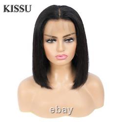 Short Bob Lace Front Human Hair Wigs Brazilian Non-remy Lace Frontal Wigs