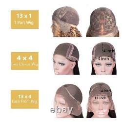 Short Bob Straight Human Hair Wig Pre Plucked 13x4 Transparent Lace Frontal Wig