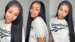 Straight 13x4 HD Transparent Lace Frontal Wigs Brazilian Straight Human Hair Wig