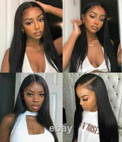 Straight 13x4 Lace Frontal Human Hair Wigs Brazilian Remy Hair For Black Women
