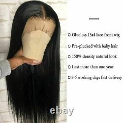 Straight 13x4 Lace Frontal Human Hair Wigs Brazilian Remy Hair For Black Women