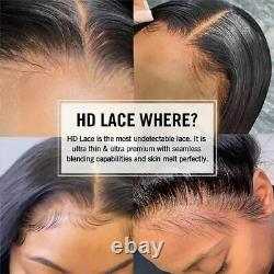 Straight Glueless 360 Lace Frontal Human Hair Wigs 13X6 Lace Front Wig Baby Hair