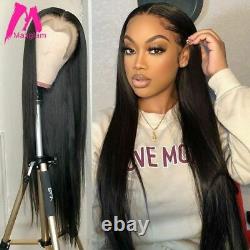 Straight Lace Frontal Human Hair Wig Brazilian Natural Hd Glueless Transparent