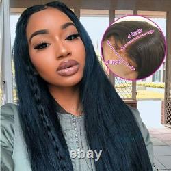 Straight Lace Frontal Human Hair Wig Lace Closure Wig Pre Plucked Bleached Knots