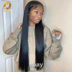 Straight Lace Frontal Human Hair Wigs Pre Plucked with Baby Hair Closure HD Wig