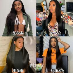 Straight Lace Frontal Human Hair Wigs Pre Plucked with Baby Hair Closure HD Wig