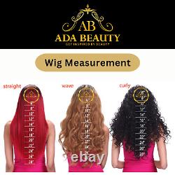 Straight Long Natural Black 100% Human Hair Wig Brazilian Lace Front Wigs Women
