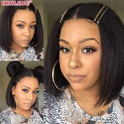 T Part Lace Frontal Wig Short Bob Wig Human Hair Wigs Pre Plucked 150% Density