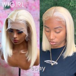 Transparent Lace Front Human Hair Brazilian Colored 613 Lace Closure Frontal Wig