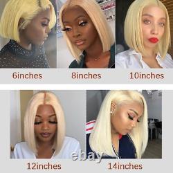 Transparent Lace Front Human Hair Brazilian Colored 613 Lace Closure Frontal Wig
