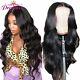 Transparent Lace Frontal Human Hair Wig Pre Plucked Body Wave Wig With Baby Hair